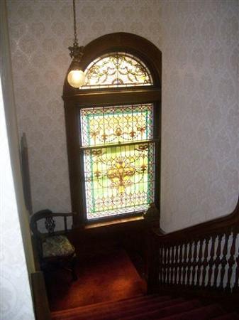Master staircase stained glass window