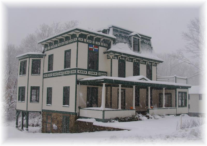 A Snowy Oak Cottage