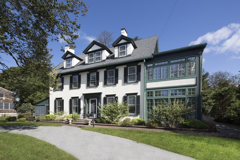 Stunning Stucco Colonial Manse