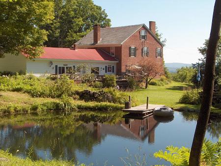 Back view and pond
