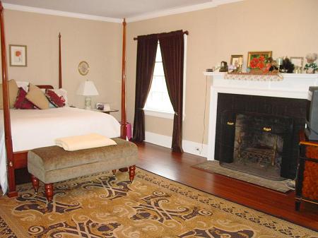 Romantic Master Bedroom Suite with fireplace & new elegant master bath