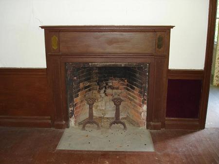 One of three fireplaces