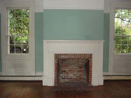 Living Room Fireplace. One of 3 Fireplaces.