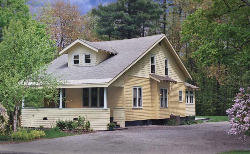 Front porch, Southwest exposure