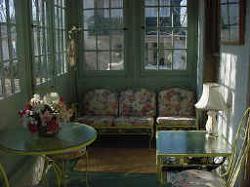 The sun room .  