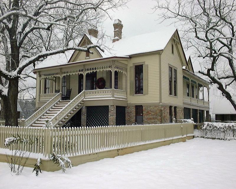 J.T. Hill house in winter. 