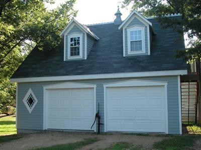 Newly built garage