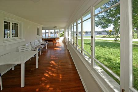 Front porch, view of Intracoastal Waterway