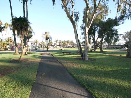 Historic Lake Park is across the street