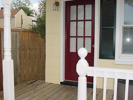 Porch and front door