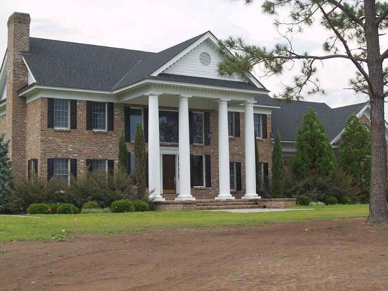 Front view from paved driveway