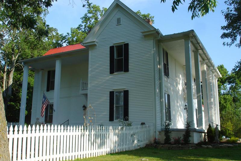 The two large porches face west and north... so there's always one in the shade