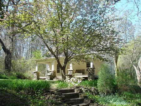 Veiw of Farmhouse from driveway road