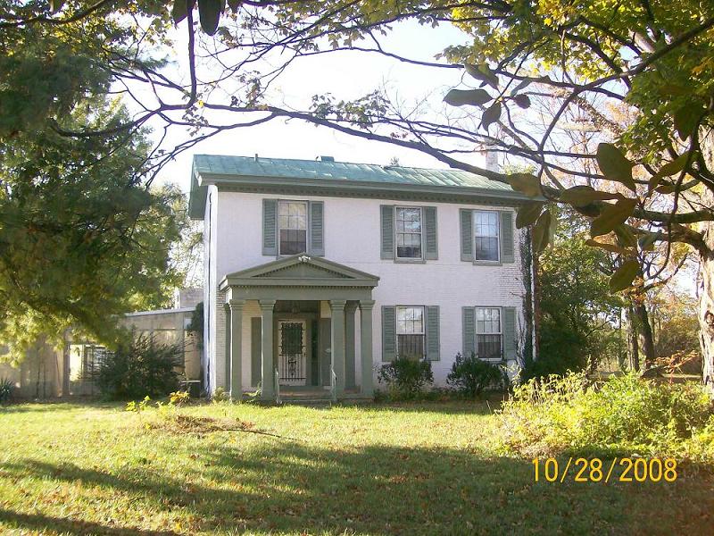 The front of the house