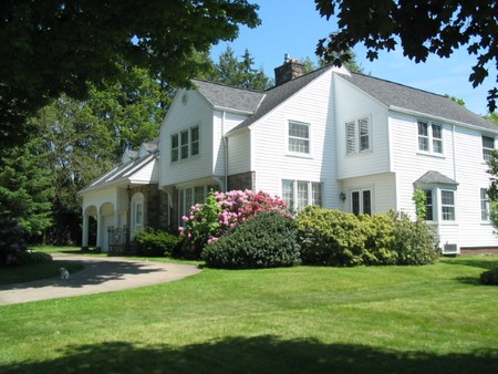 Front and side of house