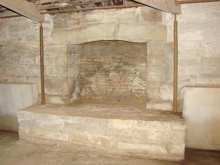 Old Servent Fireplace in Basement