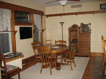 Downstairs dining room