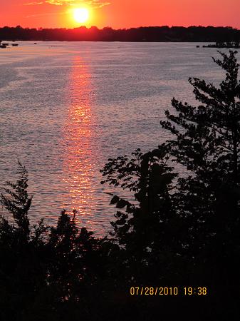 Typical summer sunset- from the front porch.