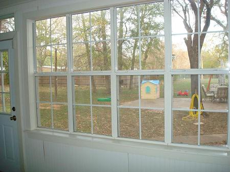 Sunroom View Into Large Back Yard