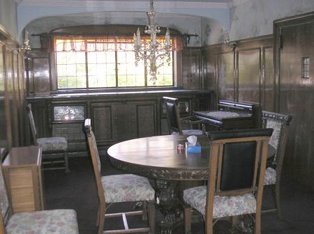 Elegant dining room with custom made dining set