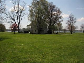 Rear view of house looking South towards lake