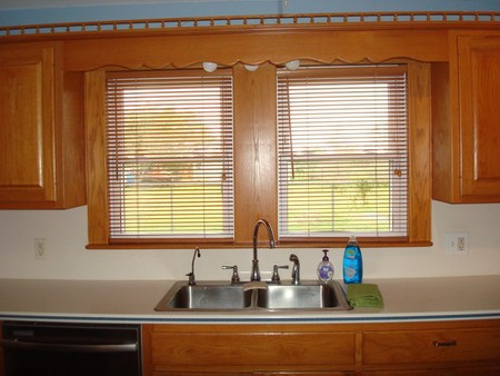 Kitchen Window overlooking yard