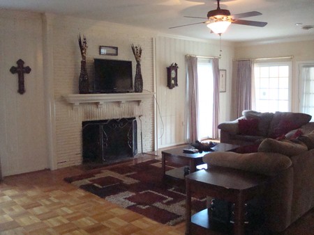 Large Den with Fireplace