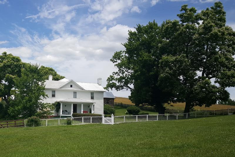 Front of house and cabin