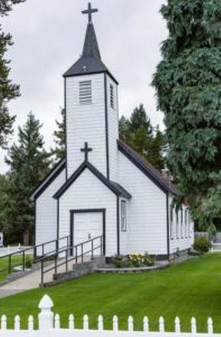 Church front right view